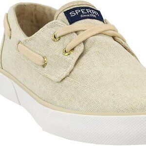 Sperry Women' Pier Boat Sparkle Canvas Slip On Sneakers Shoes Casual - 6